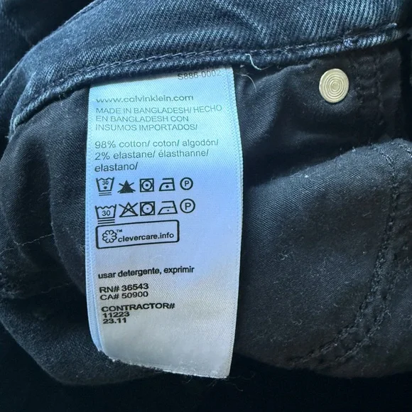 Calvin Klein Dark Blue Flare Jeans - Picture 5 of 5